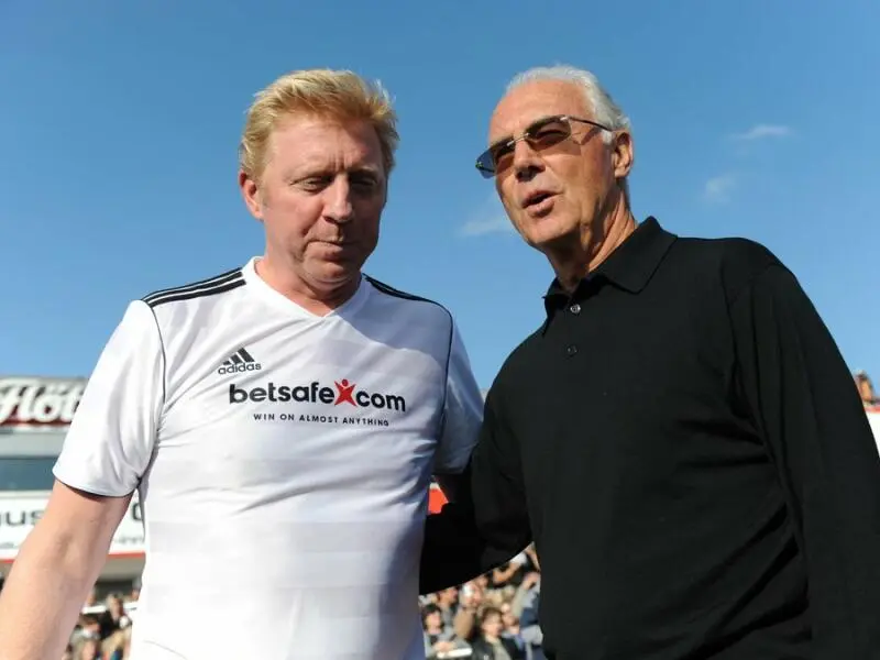 Boris Becker und Franz Beckenbauer
