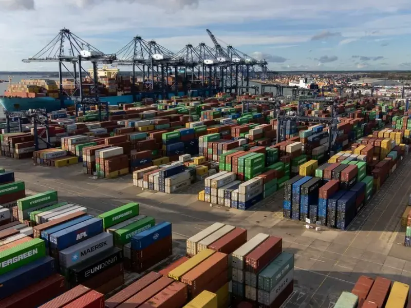 Containerhafen in Großbritannien