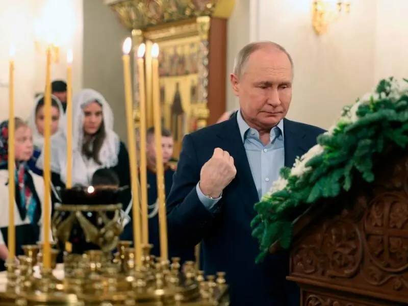 Orthodoxe Weihnachten in Russland - Putin