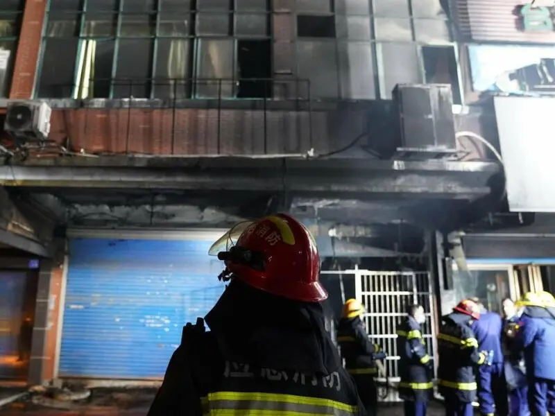 Gebäudebrand in China