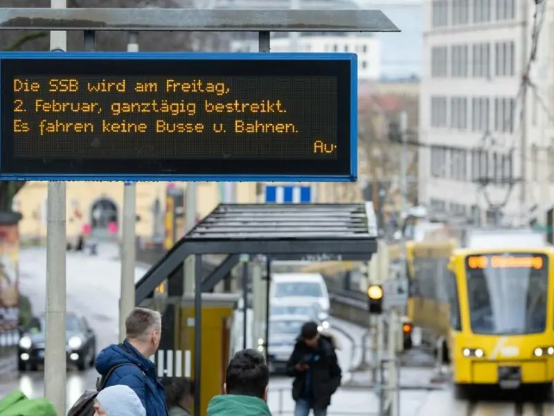 Verdi ruft zu ÖPNV-Warnstreiks am Freitag auf - Stuttgart