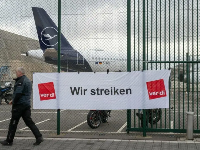 Erneuter Warnstreik des Lufthansa-Bodenpersonals