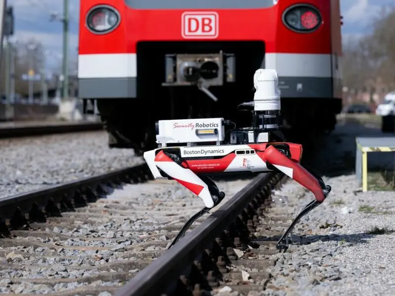 Kamera-Roboterhund bei der Deutschen Bahn