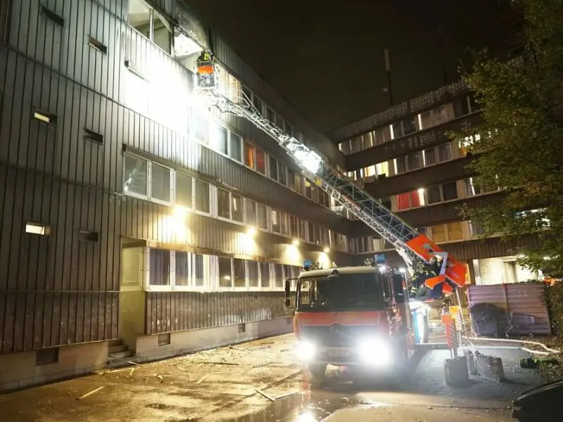 Brand in Unterkunft für Geflüchtete in Hamburg