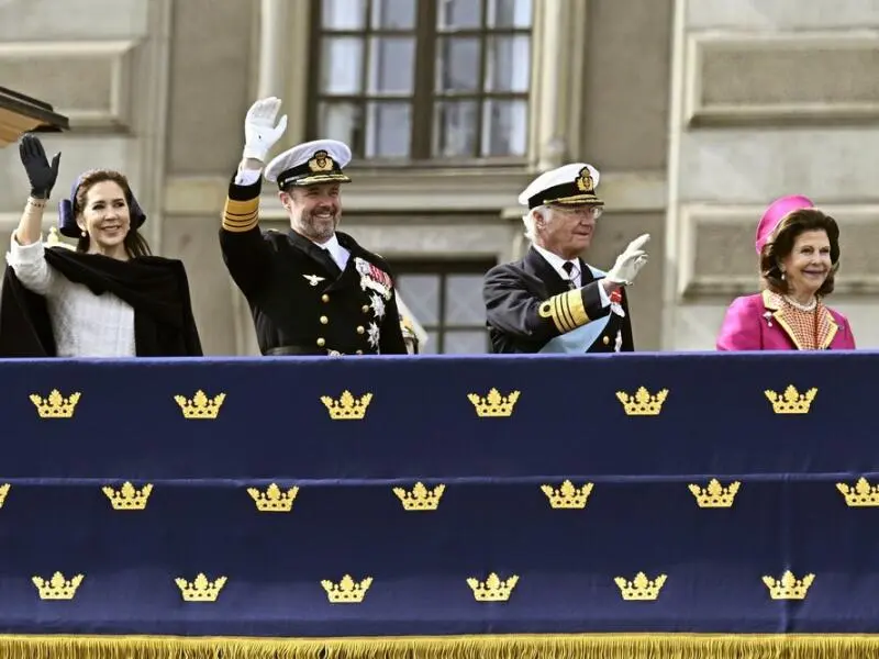 Dänisches Königspaar  in Schweden