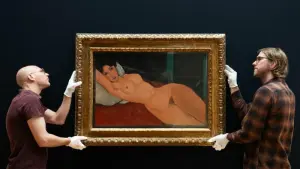 Vorbereitung der Modigliani-Ausstellung im Museum Barberini