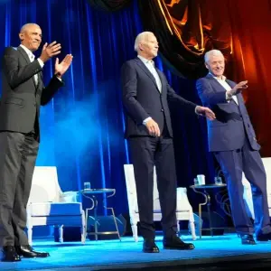 Obama, Biden und Clinton