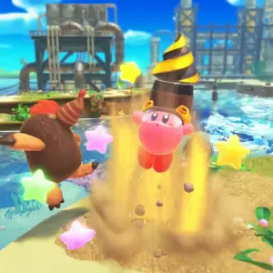 Kirby und das vergessene Land in der featured-Spielekritik: Ein gelungenes Vielfraß-Abenteuer in 3D