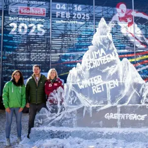 Ski alpin - Greenpeace Aktion