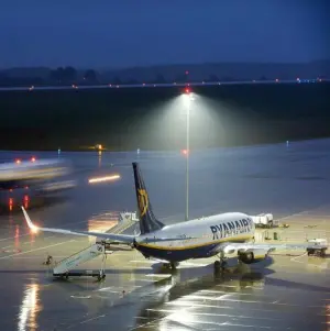 Ryanair baut Flotte am Hahn aus