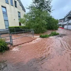 Überschwemmungen in Neunkirchen