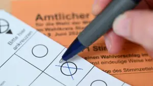 Wahlzettel Wahlen Europa