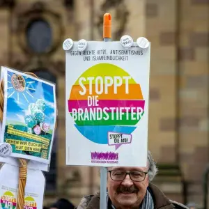 Demonstrationen gegen rechts - Saarbrücken
