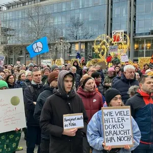 Demonstration gegen rechts in Magdeburg