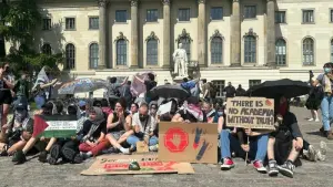 Protest an der Humboldt-Universität