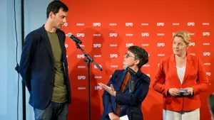 Ergebnis der Stichwahl zum SPD-Parteivorsitz in Berlin