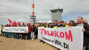 Bundesweite Warnstreiks der Telekom - Brocken