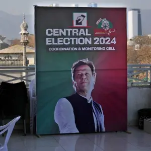 Wahlplakat für Imran Khan