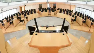 Plenarsaal im hessischen Landtag