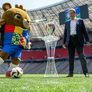 Der Fußball-EM-Pokal kommt nach München