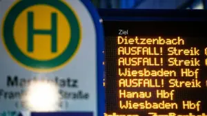 Streik der privaten Busfahrer in Hessen