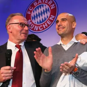 Karl-Heinz Rummenigge und Pep Guardiola