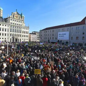 Demonstrationen gegen rechts - Augsburg