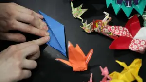 Origami falten beim Internationalen Museumstag