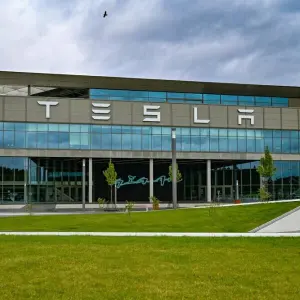 Die Autofabrik von Tesla in Grünheide