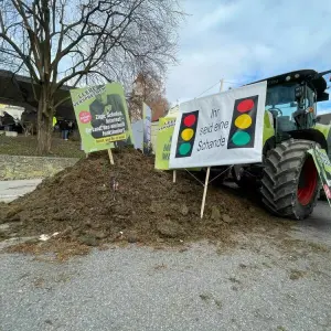 Politischer Aschermittwoch - Grüne - Bauernproteste