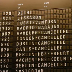 Warnstreik des Lufthansa-Bodenpersonals
