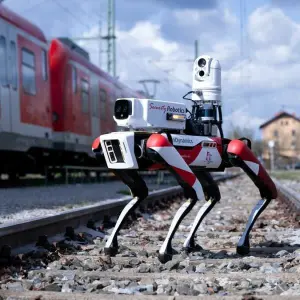 Kamera-Roboterhund bei der Deutschen Bahn