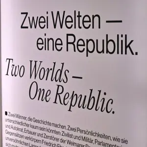 Sonderausstellung „Zwei Welten – eine Republik“