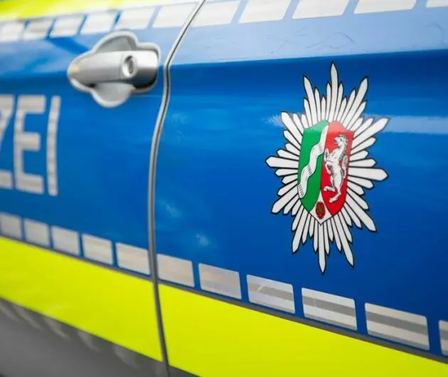Polizeieinsatz bei Verkehrsunfall in Dorsten.
