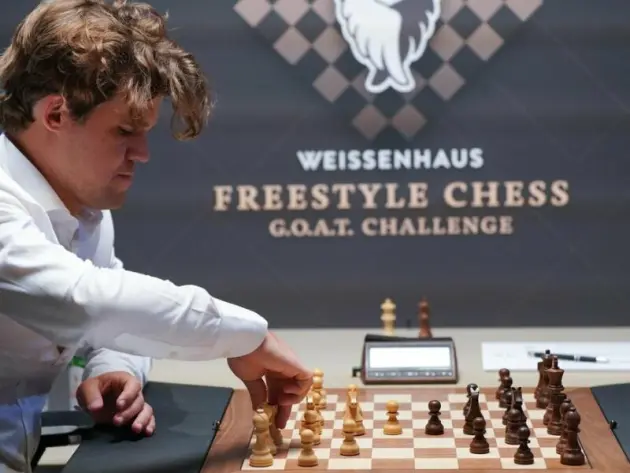 Magnus Carlsen bei einem Schachturnier