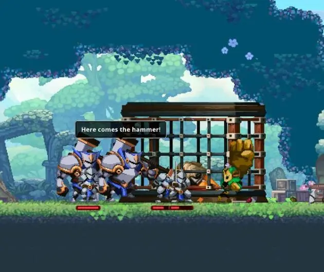 Ein Screenshot aus dem Spiel «Skul - The Hero Slayer»