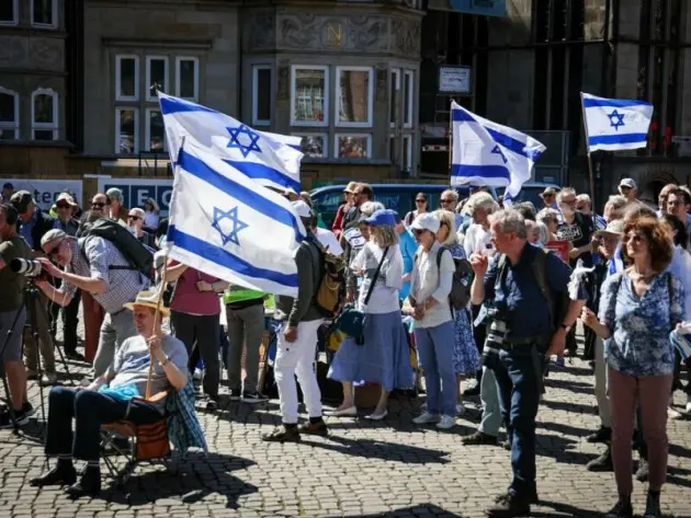 Kundgebung zum Unabhängigkeitstag Israels in Bremen