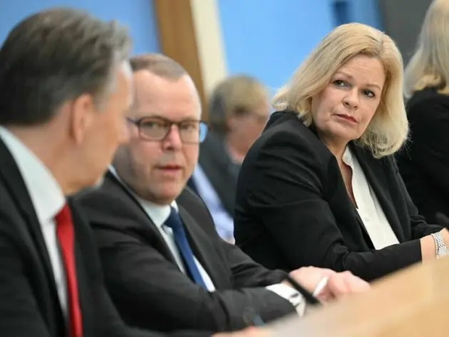 Innenministerin Faeser und IMK-Vorsitzender Stübgen