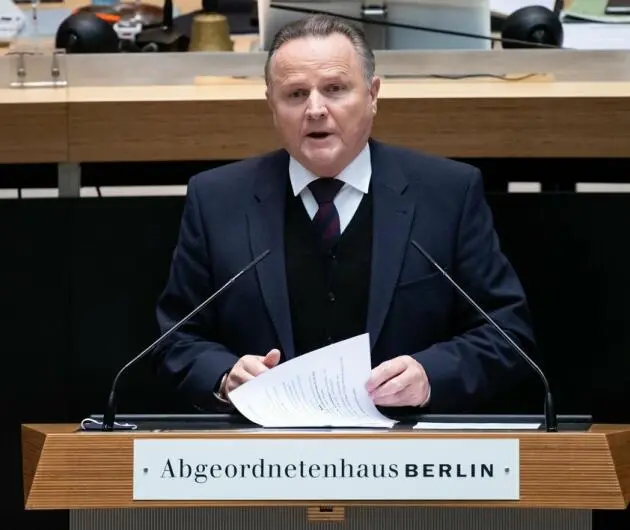 Georg Pazderski spricht im Berliner Abgeordnetenhaus