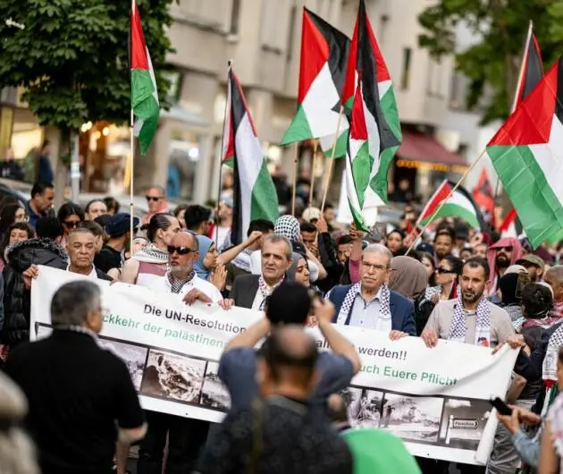Demonstration zum Nakba-Gedenktag der Palästinenser