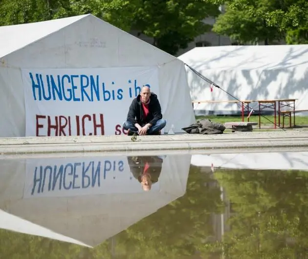 Klima-Hungerstreik - Camp Berlin