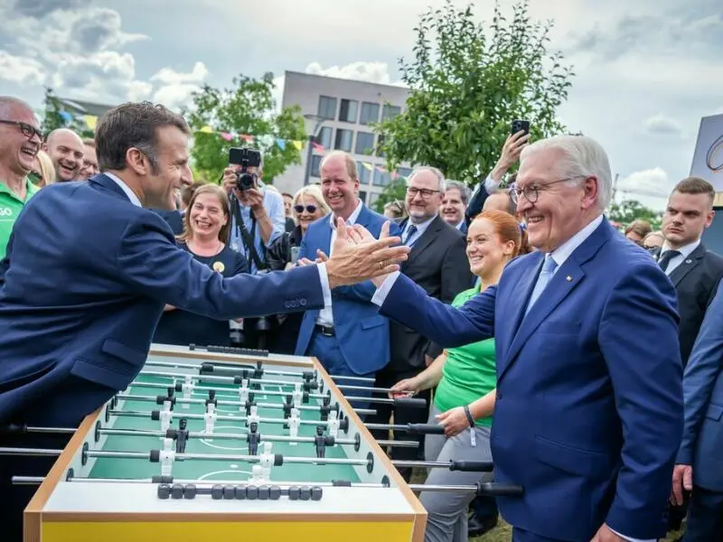 Emmanuel Macron und Frank-Walter Steinmeier
