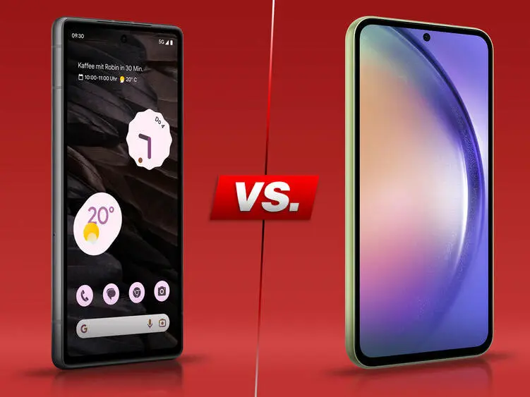 Pixel 7a vs. Galaxy A54 5G: Vergleich der Mittelklasse-Smartphones