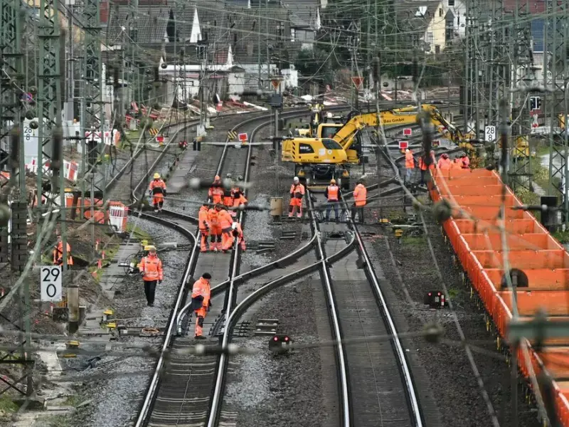 Vorbereitung zur Generalsanierung der Riedbahn