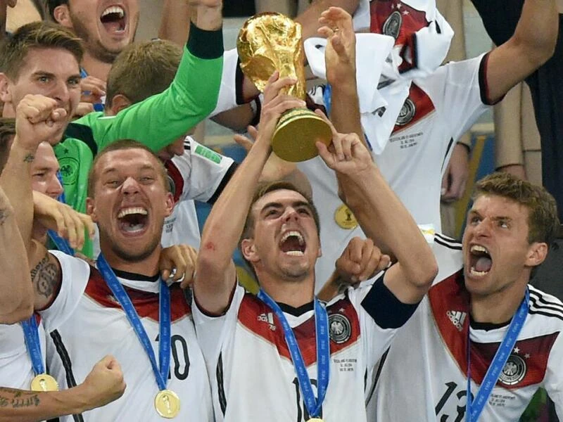 Philipp Lahm beim WM-Triumph 2014