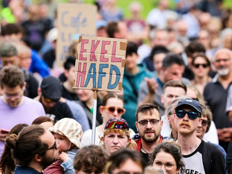 Kundgebung und Demonstration gegen Rechts