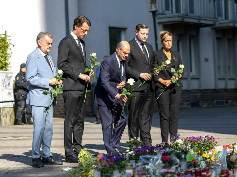 Nach der Messerattacke auf dem Solinger Stadtfest - Scholz-Besuch