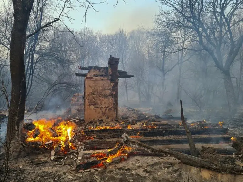 Waldbrände in Tschernobyl