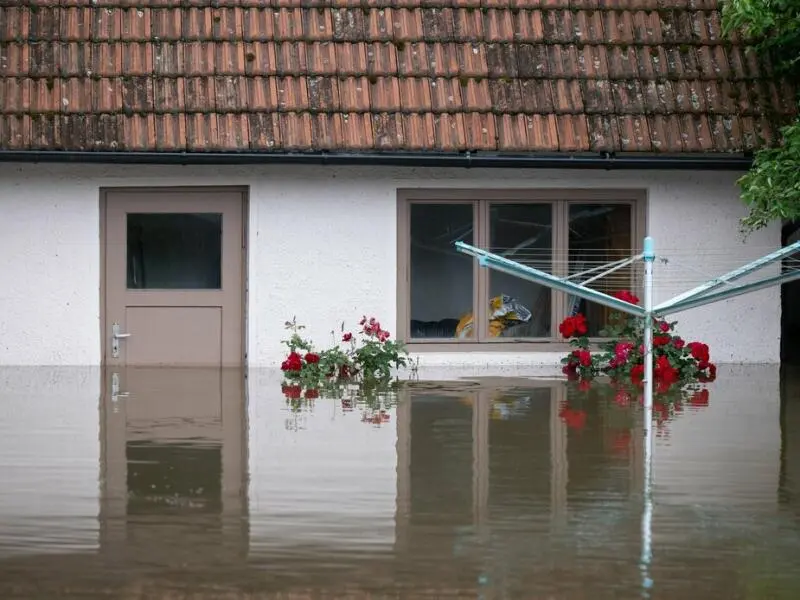 Hochwasser in Bayern - Reichertshofen