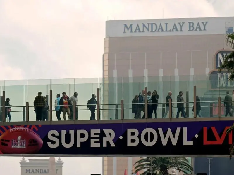 Vor dem Super Bowl in Las Vegas